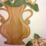Detailed  the vase and painted a single cluster at base
